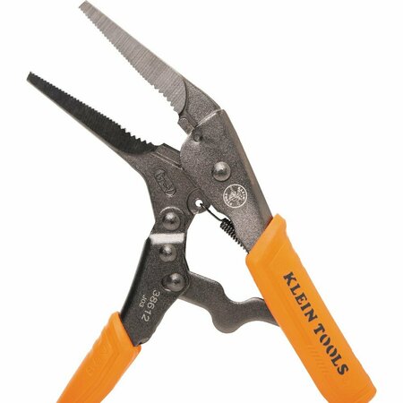 Klein Tools Long Nose Locking Pliers, 9-inch 38612